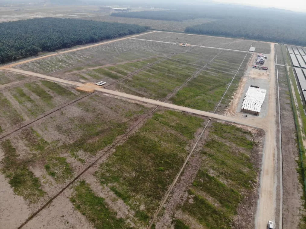 Site Clearing Earthwork with pond and road